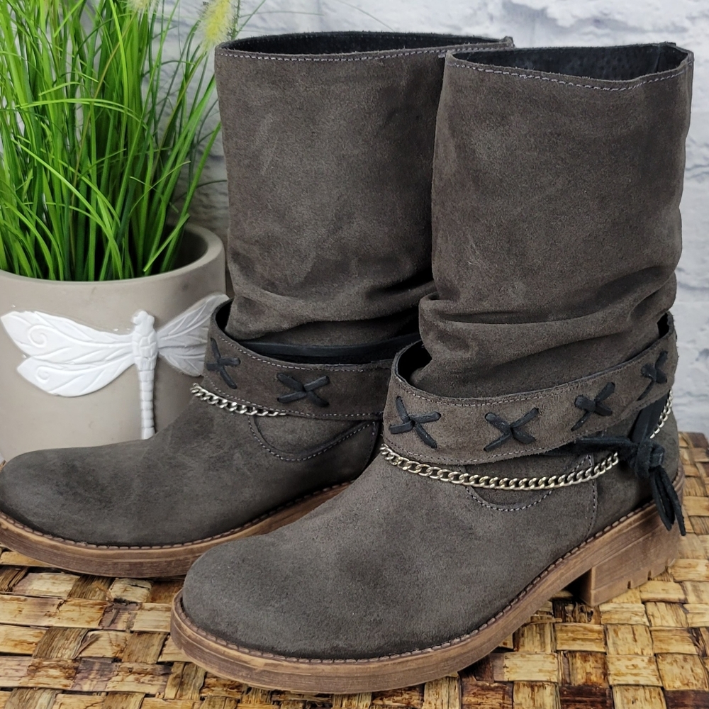 Coolway suede moto boot 7 (38)
